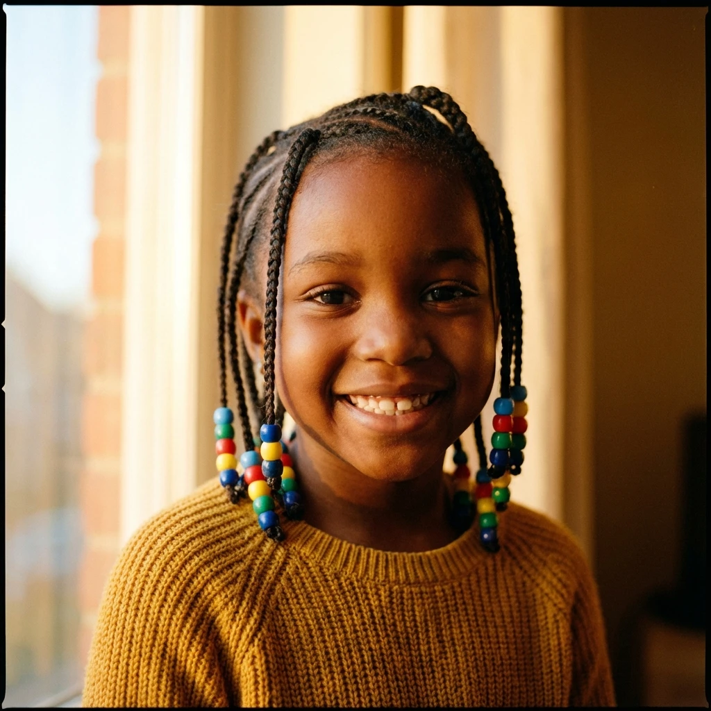 Kids braids hairstyle - childrens hair braiding Holly Springs